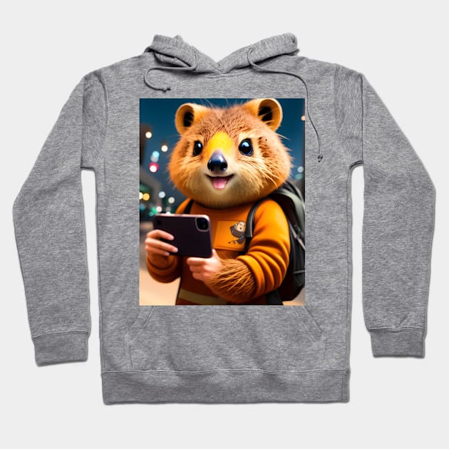 Quokka Selfie 06 Hoodie by Jaymz Weiss Designz